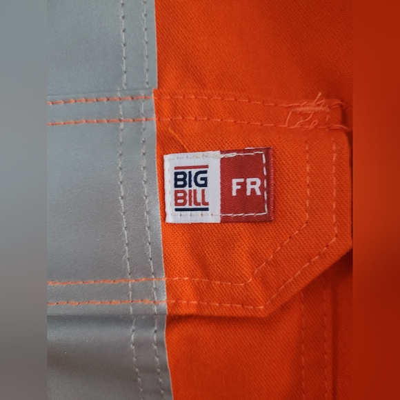 NWT Big Bill unlined overalls. Reflective,  flame and arc resistant - Picture 5 of 7